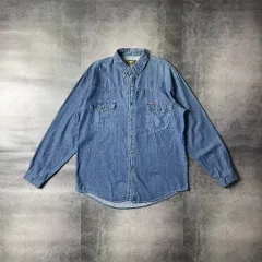 UNKNOWN ヴィンテージ デニム コットンシャツ A00424のサムネイル