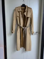 ZARA ザラ スウェード ロング トレンチ コート ベージュ