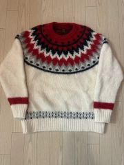 13AW Saint Laurent Paris スタッズ フェアアイル ニット - メルカリ