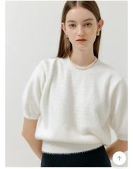 laubeblanc Feather Fringe Puff Top - メルカリ