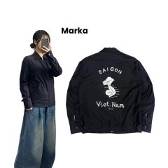 【超希少】marka / ベトジャン / 紺×白 / 日本製 超希少】marka / ベトジャン / 紺×白 / 日本製 - メルカリ