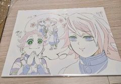 新品同様⭐️鬼滅の刃 高級複製原画 決戦開幕 (無惨 vs 炭治郎・禰豆子