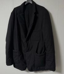 25ss コムデギャルソンシャツ オーバーサイズポリ縮ジャケット NAVY S