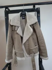 ZARA ザラ スウェード ムートン ジャケット