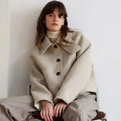 ZARA manteco ウールオーバーサイズショートコート - メルカリ