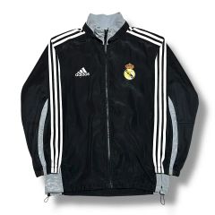 00s adidas レアル・マドリード ナイロンジャケット セットアップ 黒