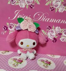 キティちゃん ぬいぐるみ ピンク 平成レトロ マスコット バラ 希少 激