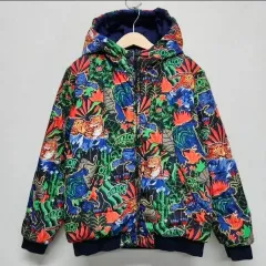KENZO リバーシブル ジャングル パータン フード ダウンジャケット 10A/140サイズのサムネイル