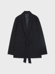 セオリー CRUSHED SATIN/BELT VENT JKT ネイビー M - メルカリ