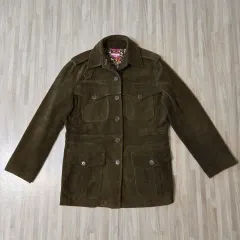 レディース95) PAUL SMITH ポール・スミス ブラウン コーデュロイ マウンテンパーカー ジャケット