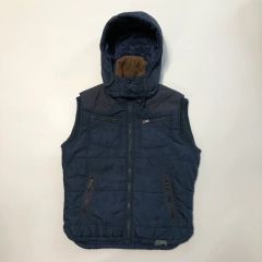 極美品 DIESEL ブラック ダウンベスト フード付き 40 2024年モデル
