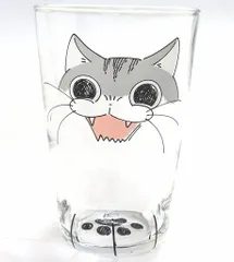 【中古】グラス おしゃべり 猫足グラス 「くじ引き堂 夜は猫といっしょ オンラインくじ キュルガとまったりひとやすみ」 A-3賞