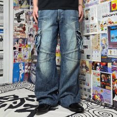 SPELLBOUND デニムペインターパンツ グランジリメイク加工 岡山児島
