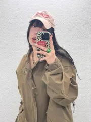 Abercrombie Y2K Kitsch レタリング いちごミルク ベースボールキャップ C08511のサムネイル