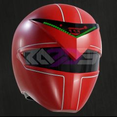 ハンドメイド レッドレンジャー風 コスプレマスク 特撮 - メルカリ