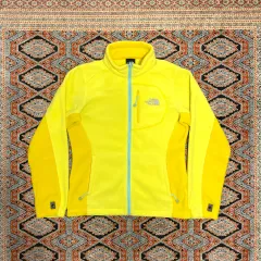 THE NORTH FACE ザノースフェイス イエロー フリース ジップアップ レディース 85サイズのサムネイル