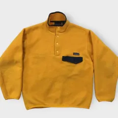 90s ジャマイカ patagonia パタゴニア Synchilla（シンチラ） スナップ-T イェロー