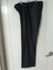 ネイビー CHECK スーツ ズボン スラックス