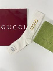 グッチ × ノースフェイス コラボ ロゴソックス 靴下 クリーム メンズ