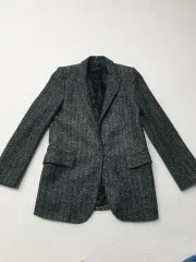 ザラ ヘリンボーン レディース ジャケット ウール混 55 レディース 85サイズ