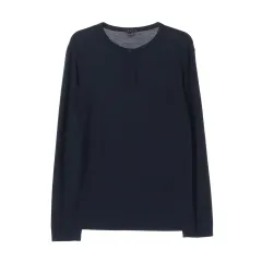 セオリー モダール ヘンリーネック ロングスリーブ Tシャツ ネイビーのサムネイル