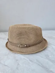 ベージュ 夏 中折れ帽