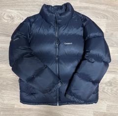 極希少 カルヴェン ダッフルコート ダウン 46 M ネイビー カシミヤ混