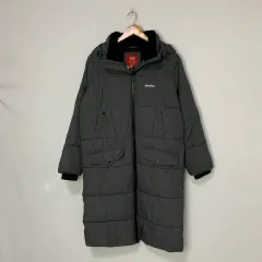 DICKIES ディッキーズ ダウンジャケット ロング丈 チャコール グレー S-M ヴィンテージ ユニセックス