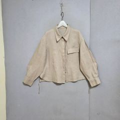 美品✨リヴドロワ モダンプリントテールシャツ ブラウス 長袖 総柄 