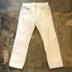 極美品】orSlow 107 ホワイト デニム パンツ 2 72384060 - メルカリ