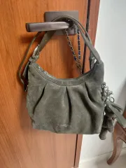 メゾンキツネ スウェード HOBO BAG カーキのサムネイル
