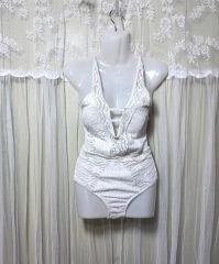 SNIDEL クロシェニット調水着(白) SNIDEL クロシェニット調水着(白) - メルカリ