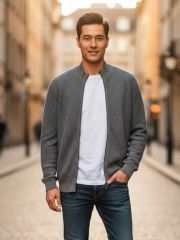 Mijko ダメージデニムパンツ レザーパッチポケット AcneStudios風