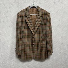 極美品 アクアスキュータム テーラードジャケット 茶系 レトロ 