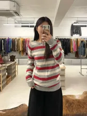 ビューティーアンドユース ストライプニット 뷰티앤유스 스트라이프