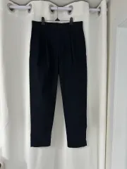 メンズ COS ブラック ピンタック コットン パンツ EUR 46のサムネイル