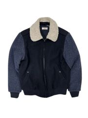 激レア 80s〜90s】オールドモンベル ウール ジップジャケット M 黒