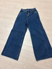 ワイドデニム ズボン