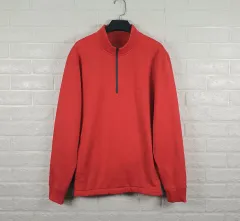 110 NIKE ゴルフ 起毛 ハーフジップ Tシャツ