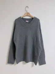 オーバーサイズ Vネック アルパカ ニット