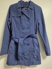 MARIANI レディース トレンチ コート ネイビー M