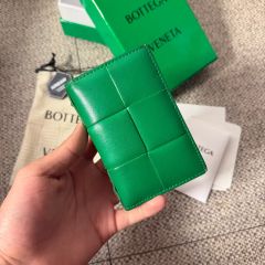 現行！美品✨ ボッテガヴェネタ 長財布 カセット レザー パラキート