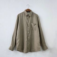✨美品 ポロラルフローレン 23年モデル リネン シャツ フロントリボン 