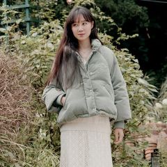 tnewties ショート丈 ダウンコート テレビショッピングでお買い物 花柄 