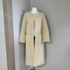 FRAY I.D ファーポケットリバーコート ベージュ - メルカリ