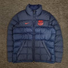 00's✨NIKE ナイキ FCバルセロナ ダウンジャケット ブラウン L - メルカリ