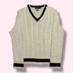 Polo Ralph Lauren アイボリー クリケット ケーブル ニット