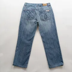 Calvin Klein カルバン・クライン デニム ズボン サイズ30 レディース 9分 ウォッシュ A9512