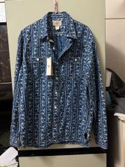 完売品25SS 新品RRL インディゴ プリント オーバシャツ POLOキムタク 完売品25SS 新品RRL インディゴ プリント オーバシャツ POLOキムタク