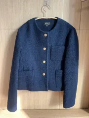 A.P.C. アペッセ ネイビー ツイード ジャケットのサムネイル